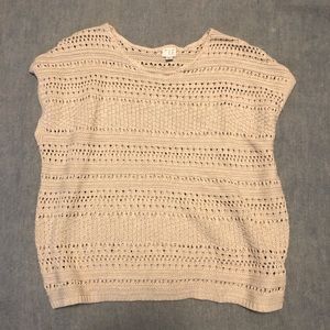 Sleeveless, Knit, Boxy Sweater XL